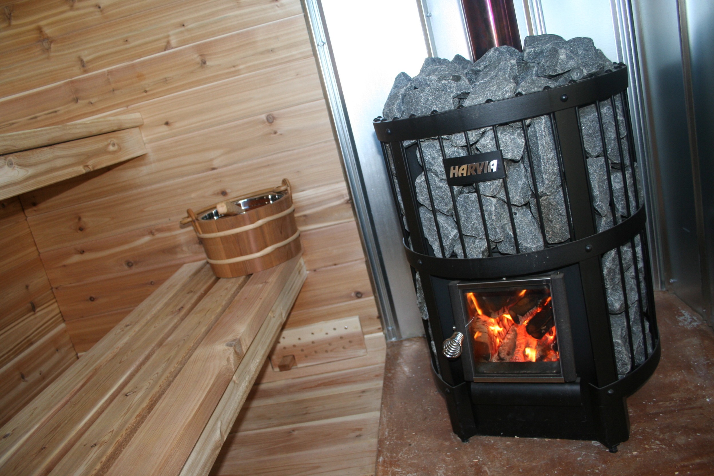 homemade sauna heater